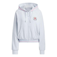 (WMNS) adidas Verbiage Hooded Jacket Asia Sizing 'Grey' JE3605