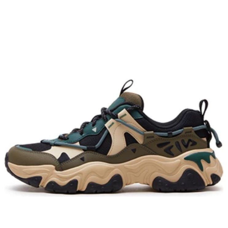 FILA Fluid V 'Black Green Comfort' F12M412105FBC