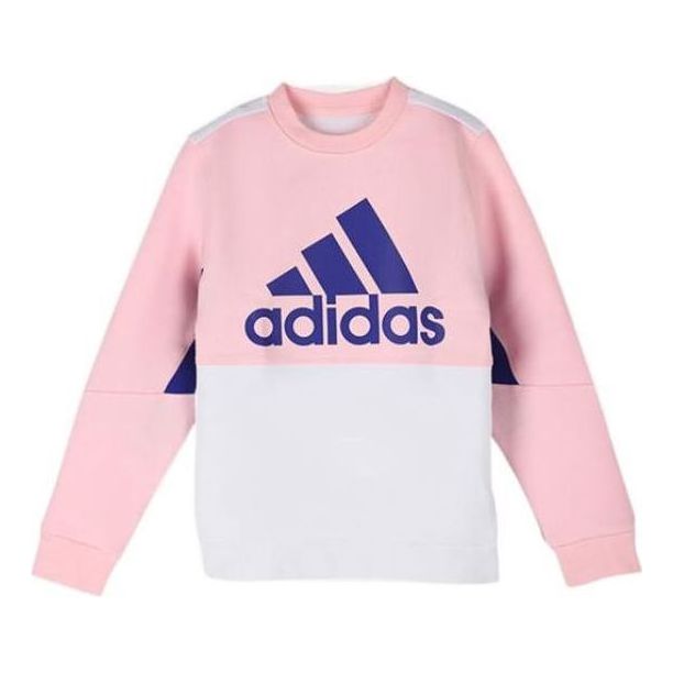 (GS) adidas FL Crew Sweatshirt 'Pink White' HM9611