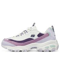 (WMNS) Skechers D'Lites 1.0 Shoes 'White Purple Lilac' 896276-PRMT