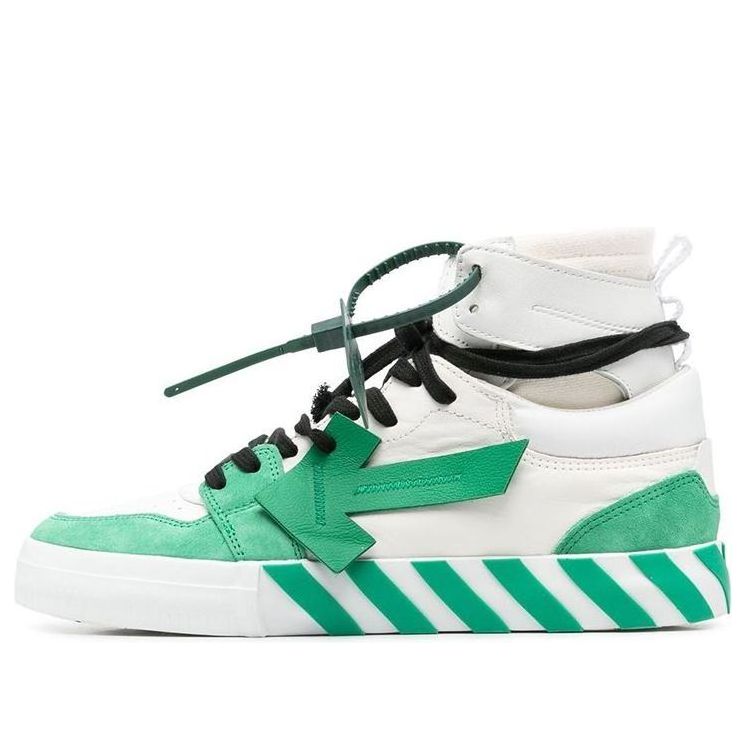 Off-White Vulcanized High-Top 'Green White' OMIA225F22LEA0010155