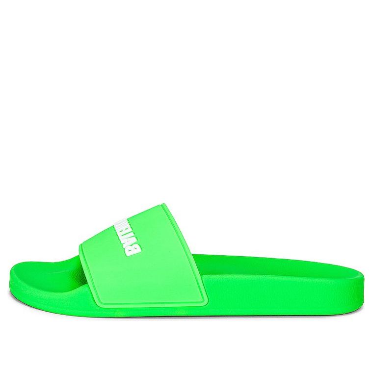 (WMNS) Balenciaga Pool Slide 'Neon Green' 565547W1S823590