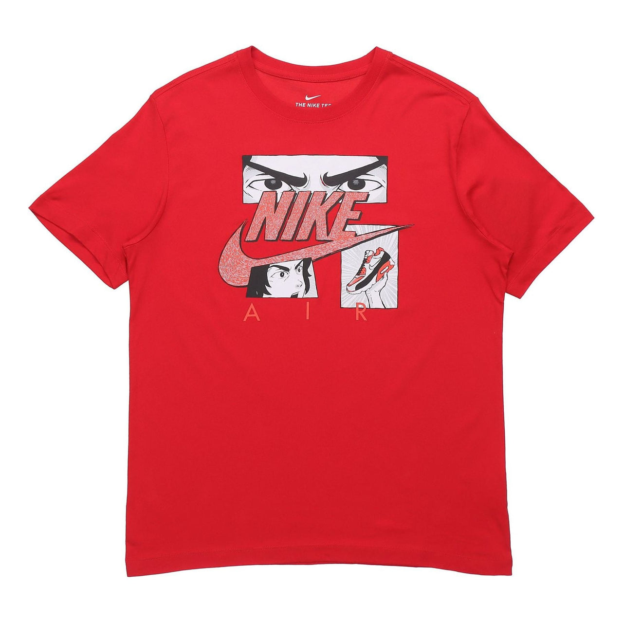 Nike Sportswear Cartoon Printing Sports Round Collar Male Red DB6152-657