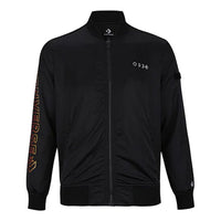 Converse Casual Sports Stand Collar Baseball Jacket 'Black' 10007769-A01