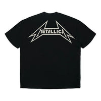 Men's Fear of God Metallica Back Printing Short Sleeve Black FOG-SS20-246