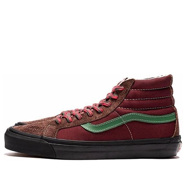 Vans SK8-Hi Vault Retro Skateboarding Shoes Unisex Red Wine Red VN0A4BVBTIX