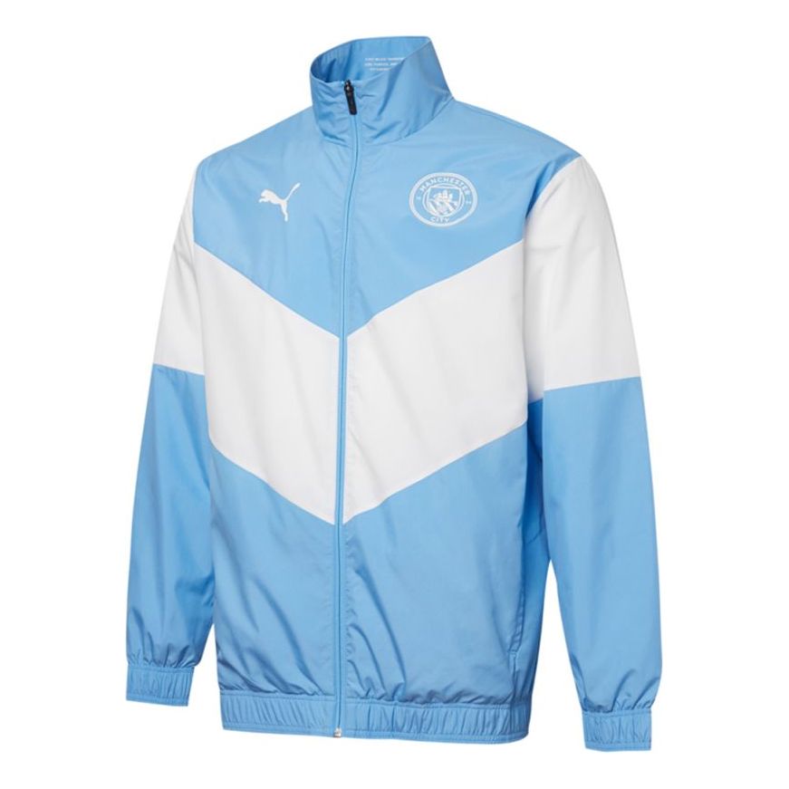 PUMA Football Club Training Colorblock Jacket Couple Style Blue 764507-01
