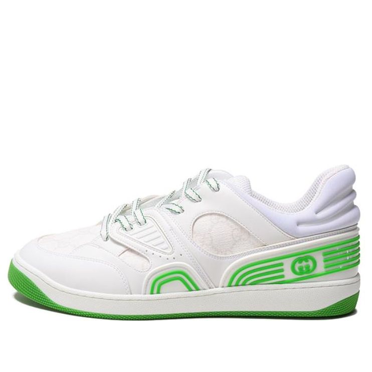 (WMNS) Gucci Basket 'White Green' 700290-2SHG0-9089