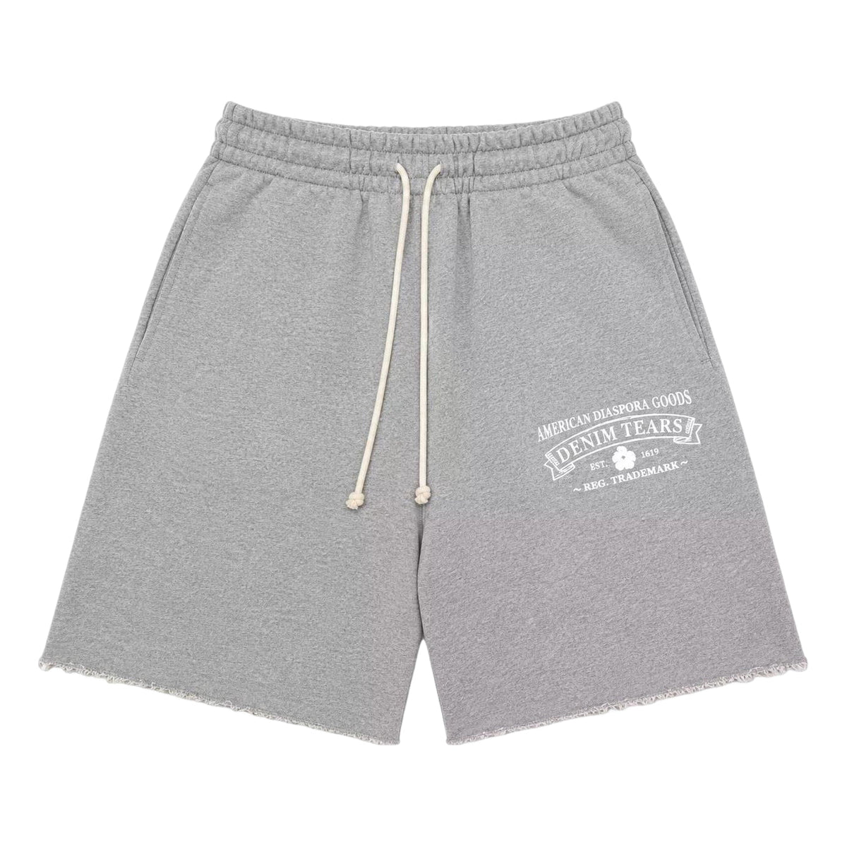 Denim Tears ADG Sweatshorts 'Grey White' SS26BRS19783681