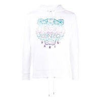 Men's KENZO TIGER Pattern Embroidered Printing White F965SW4444X7-01