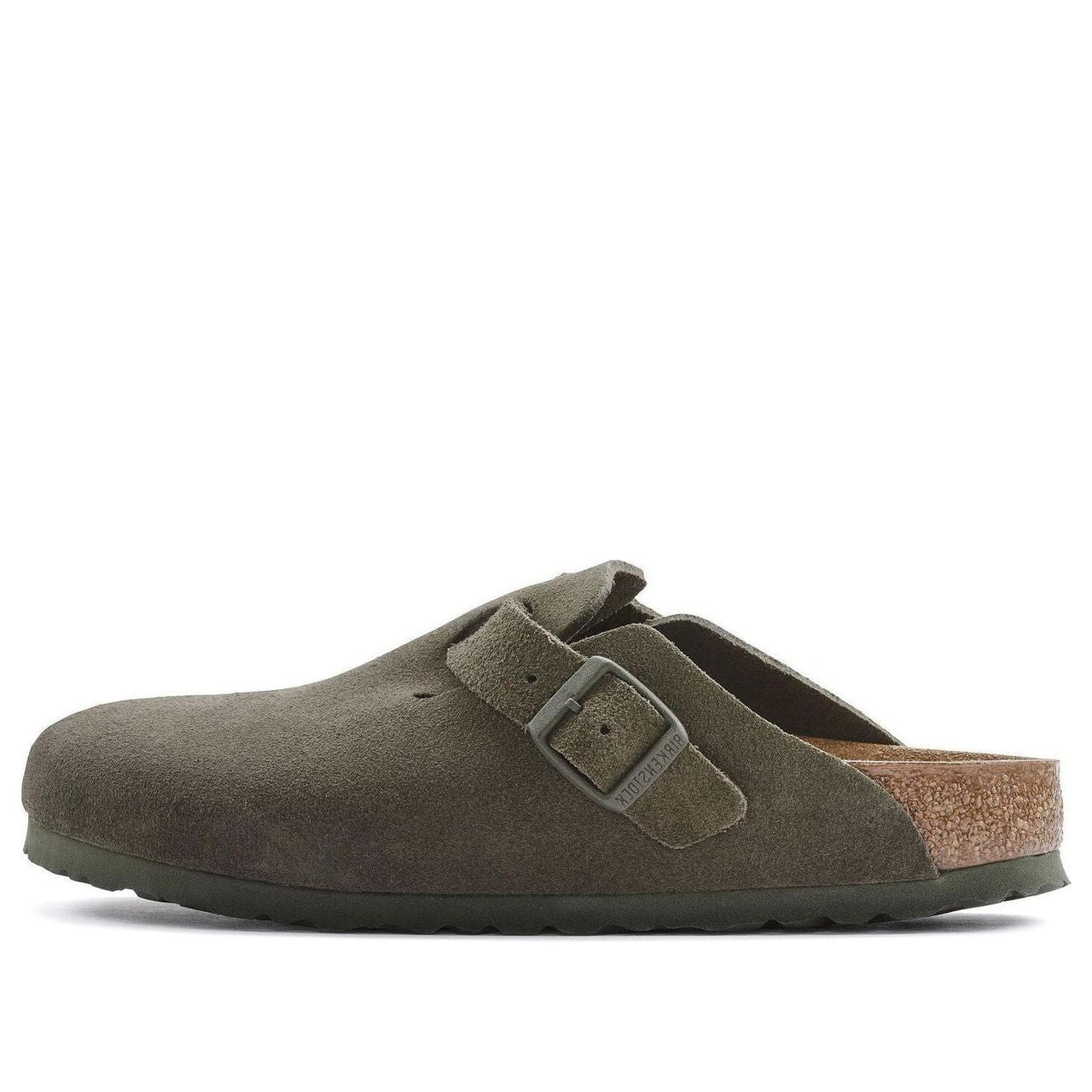 Birkenstock Boston Suede Leather Narrow Fit 'Thyme' 1024714