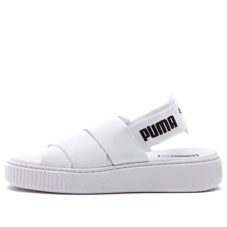 (WMNS) PUMA Platform Trace Sports sandals 'White Black' 365478-02