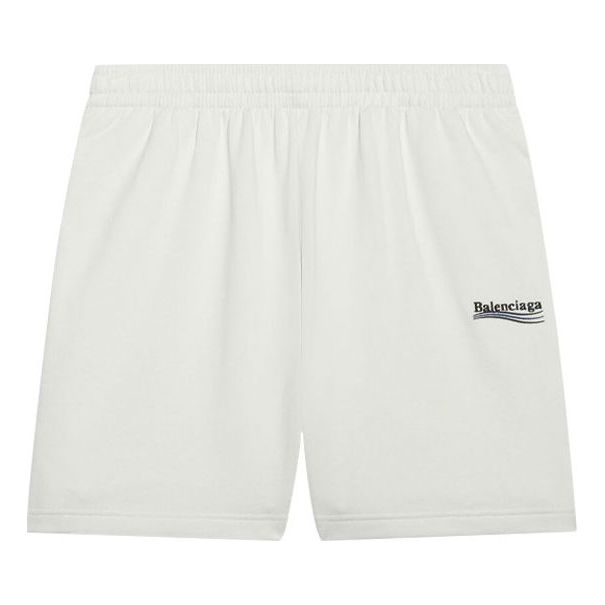 Balenciaga Political Campaign Short 'White' 641608TKVI99084