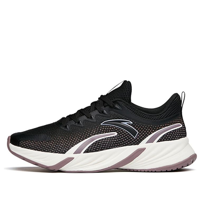 (WMNS) ANTA Running Series Low 'Black Purple' 122145523-5