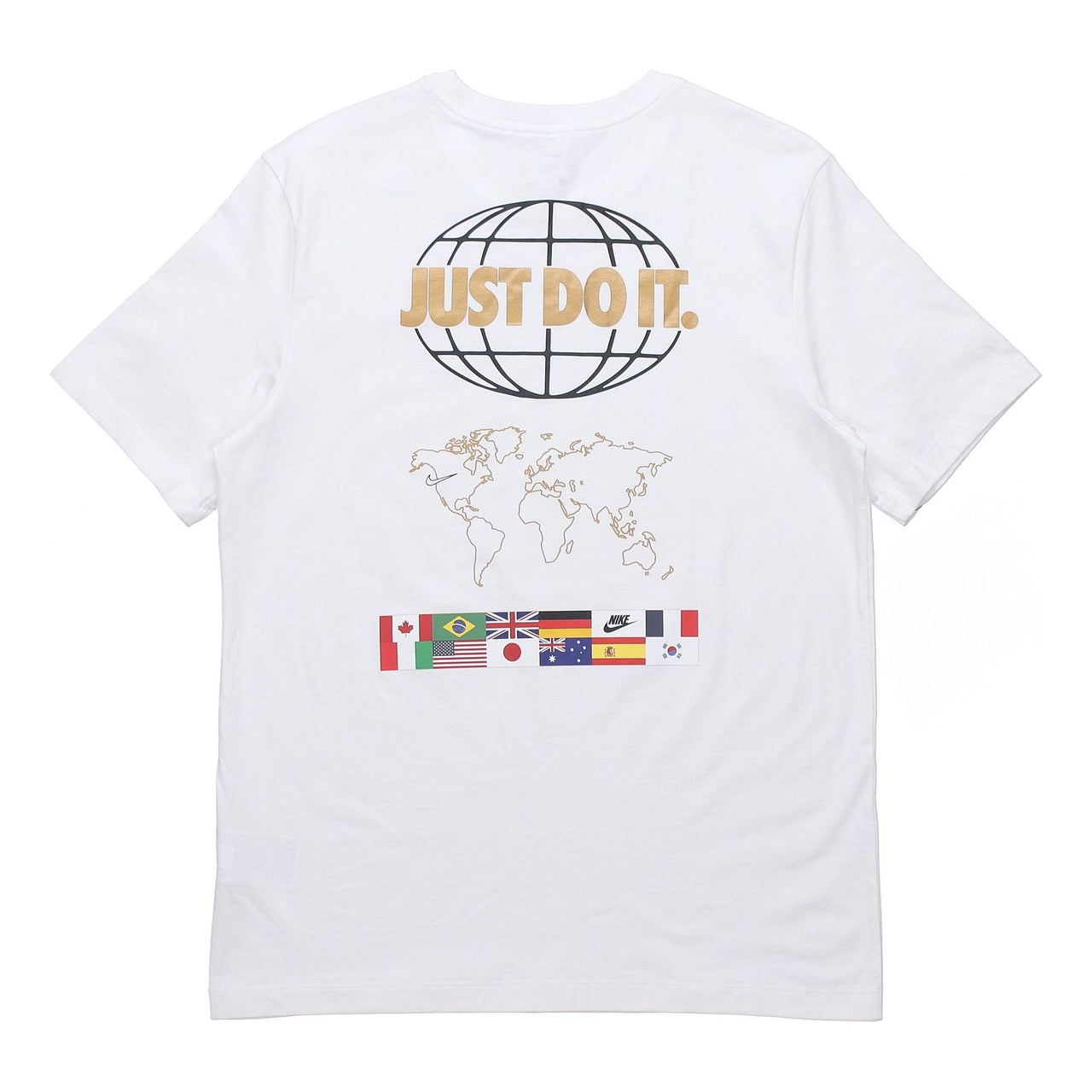 Nike Sportswear JDI Back Map National Flag Printing Short Sleeve White CT6554-100