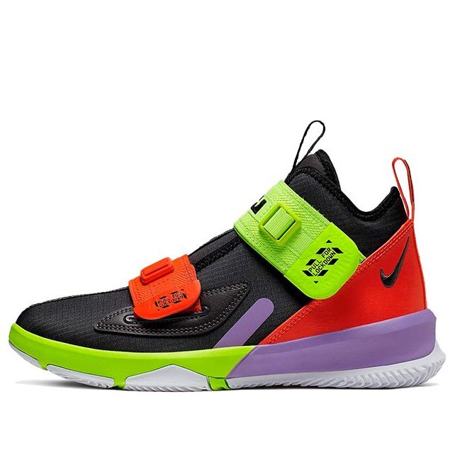 (GS) Nike LeBron Soldier 13 'Thunder Grey Crimson Green' AR7585-002