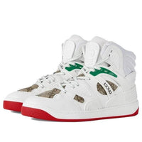 (WMNS) Gucci Basket High 'White Demetra Red' 676111-2SHG0-9076