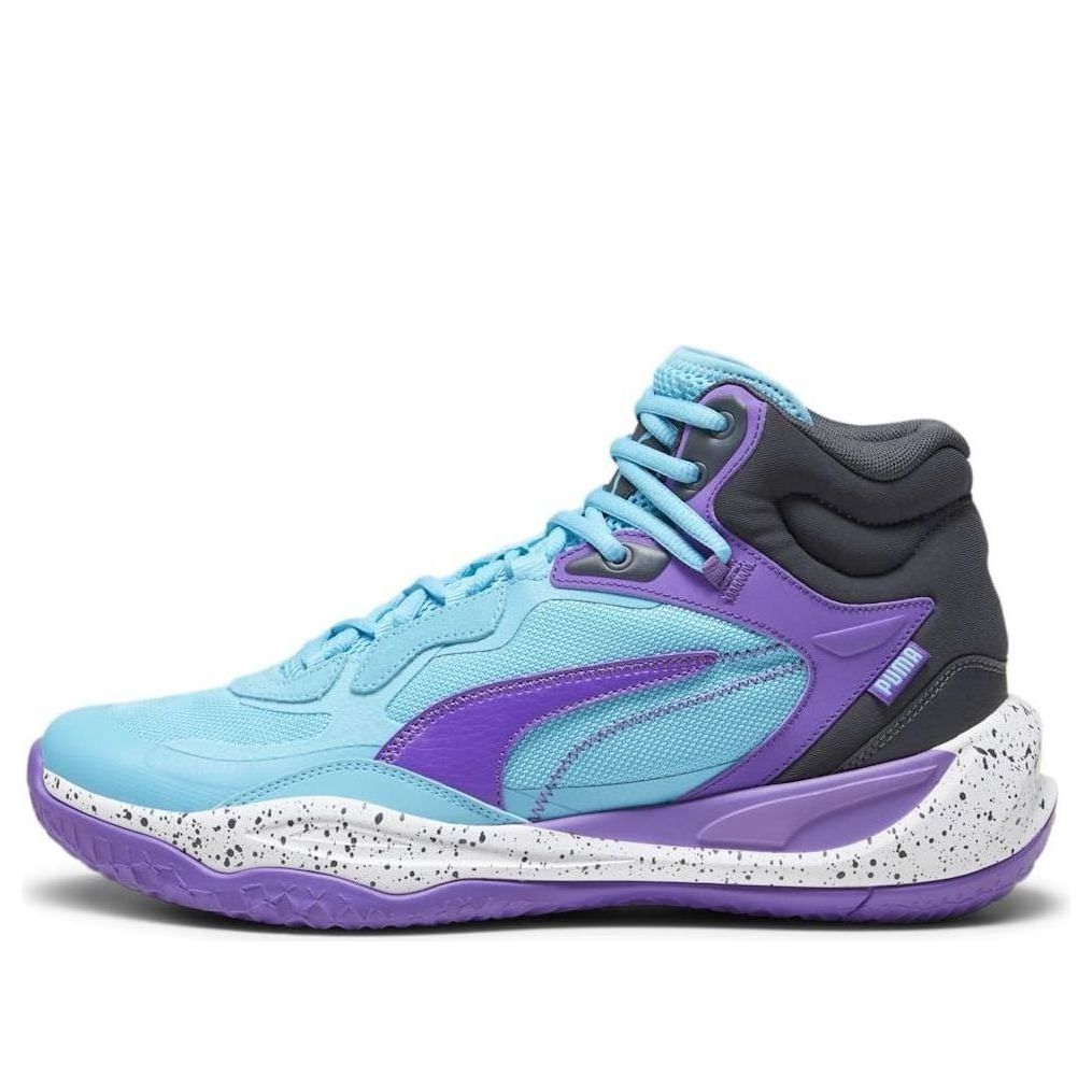 PUMA Playmaker Pro Mid 'Purple Glimmer Bright Aqua' 377902-09