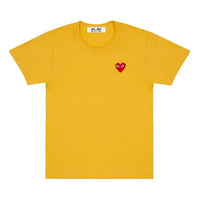 (WMNS) COMME des GARCONS PLAY Mini Logo Tee 'Yellow' AZ-T211-051-2