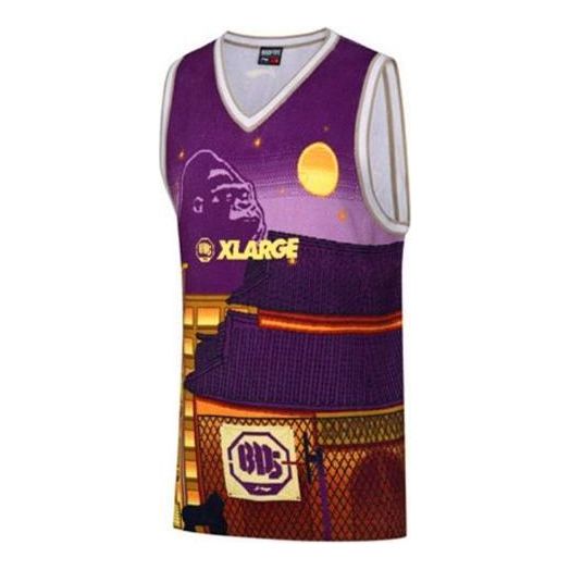 Li-Ning x XLARGE BadFive Basketball Jersey 'Purple Multi' AAYP533-1