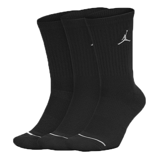 Air Jordan Everyday Max Crew Basketball Sports Socks 3 Pairs 'Black' SX5545-013