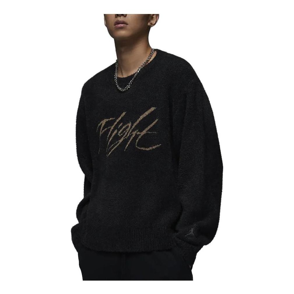 Air Jordan Flight Heritage Crop Sweater 'Black' FD7390-045