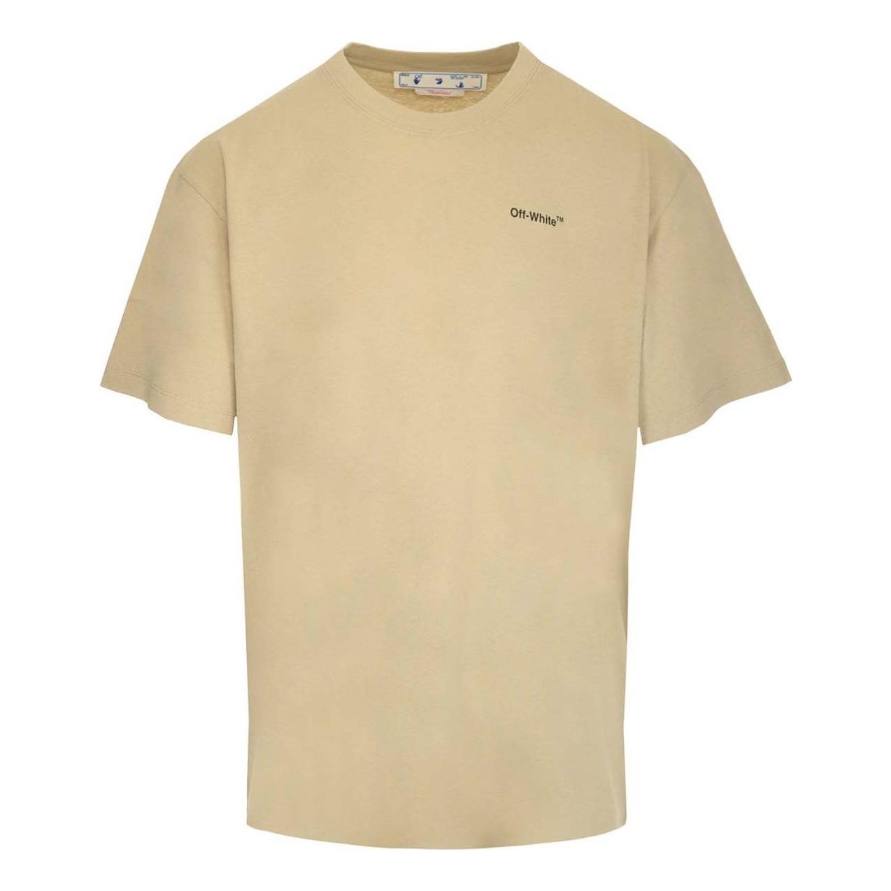 Off-White SS22 Geometry Arrow Printing Round Neck Short Sleeve Beige OMAA038S22JER0071710