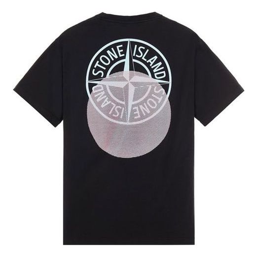 STONE ISLAND Tricromia Three Print T-shirt 'Black' 76152NS94-V0029