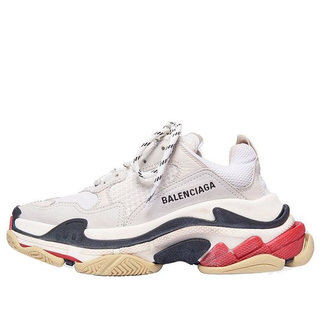 (WMNS) Balenciaga Triple S 'White Black Red' 2019 524037W09E19000
