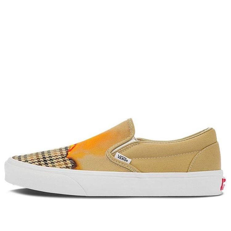 Vans Slip-on Low Tops Casual Shoe Unisex Brown Yellow VN000XG8AZP