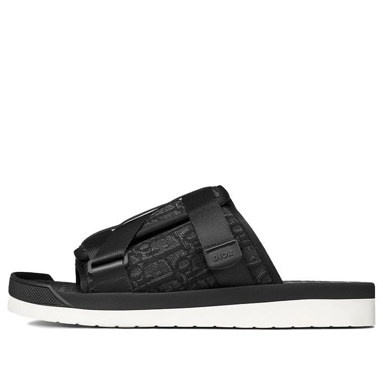 DIOR Alpha Flat Black Sandals 'Black' 3SA081YXV_H969