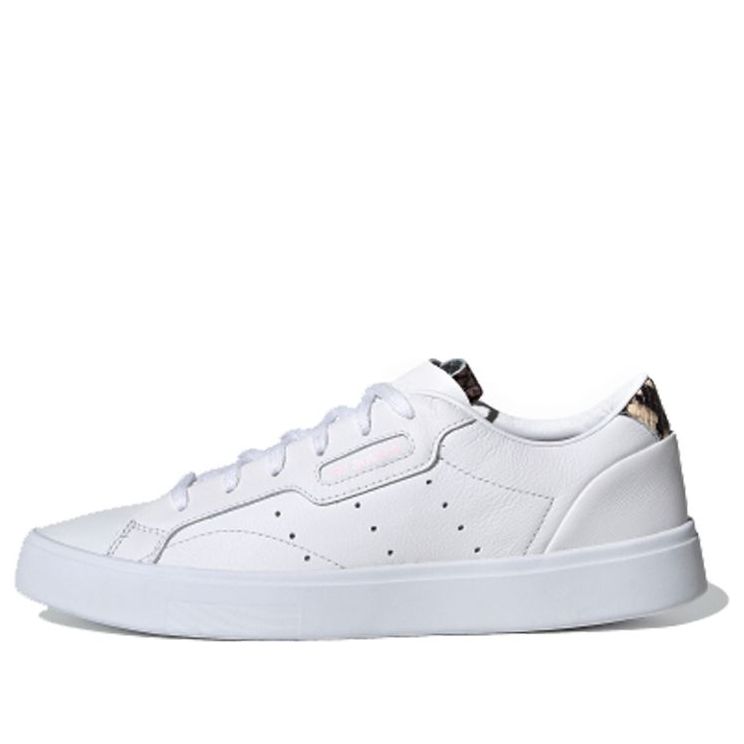 (WMNS) adidas originals Sleek Skate shoes 'White Brown' FX0051
