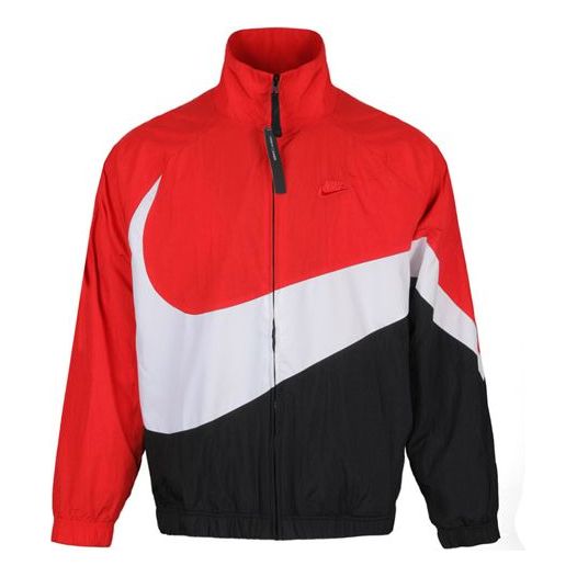 Nike AS Men's Sportswear HBR JKT Jacket WVN STMT 'Red White Black' AR3133-657