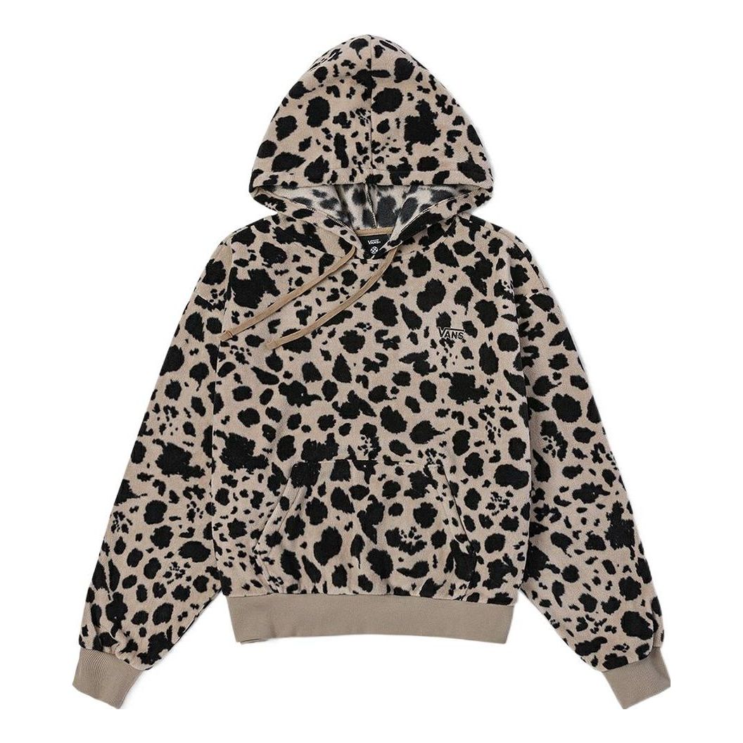 (WMNS) Vans Dotty Check Hoodie 'Brown Black' VN0A7RO1BLK