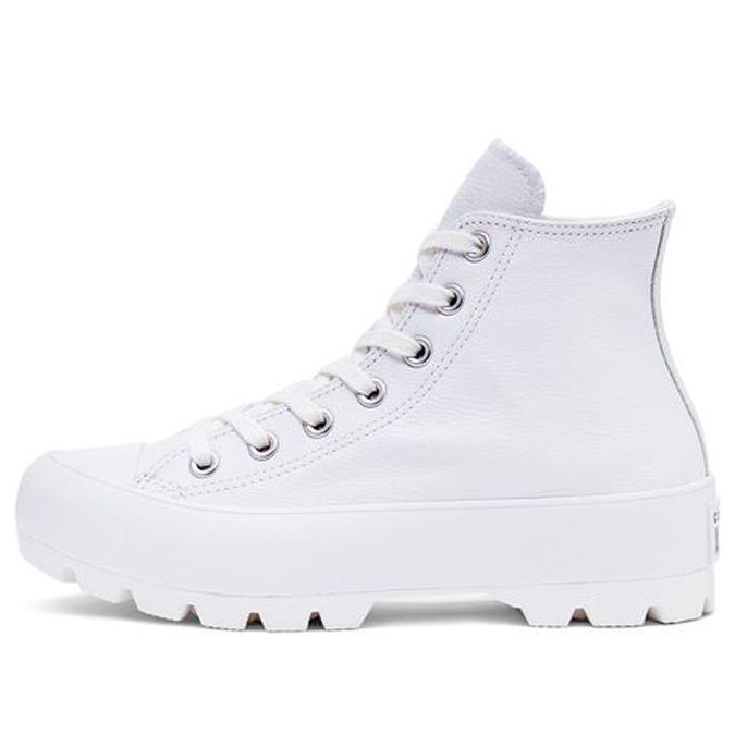 (WMNS) Converse Chuck Taylor All Star Lugged Leather High 'White' 567165C