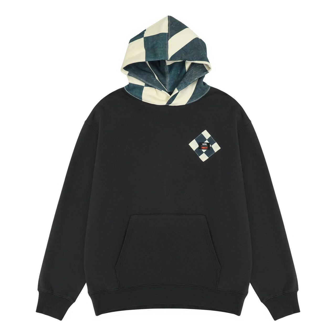 Vans x Rokit Durham Pullover Hoodie 'Black Grey' VN0005X86RJ