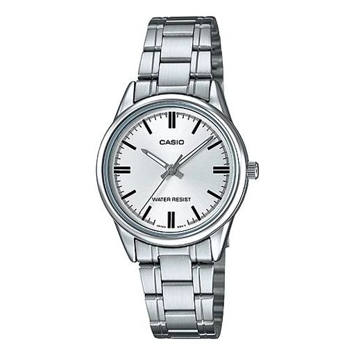 CASIO Waterproof Stainless Steel Strap Quartz Silver Analog LTP-V005D-7A