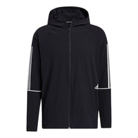 adidas Zipper Sports Hooded Jacket Black GL4799