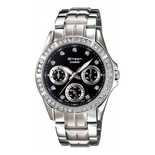 CASIO Edifice Series 50m Waterproof Date Display Quartz Watch Stainless Steel Strap Silver Analog SHN-3013D-1A