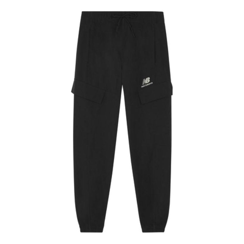 New Balance Sportswear Oversized Cargo Sweatpants 'Black' AMP23311-BK