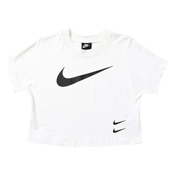 (WMNS) Nike Sportswear Swoosh Logo Casual Short 'White' CJ3765-100