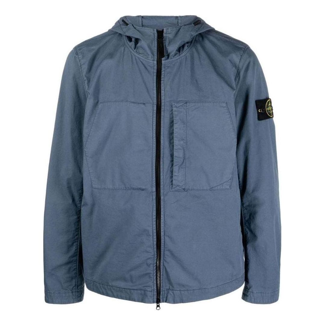 STONE ISLAND Twill Stretch TC Hooded Jacket 'Dark Blue' 781543310-V0024
