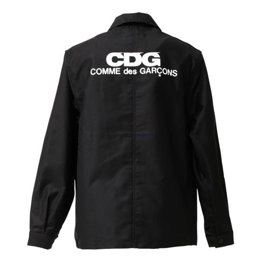 COMME des GARCONS CDG Back Logo Coach Jacket 'Black' SZ-J010-051