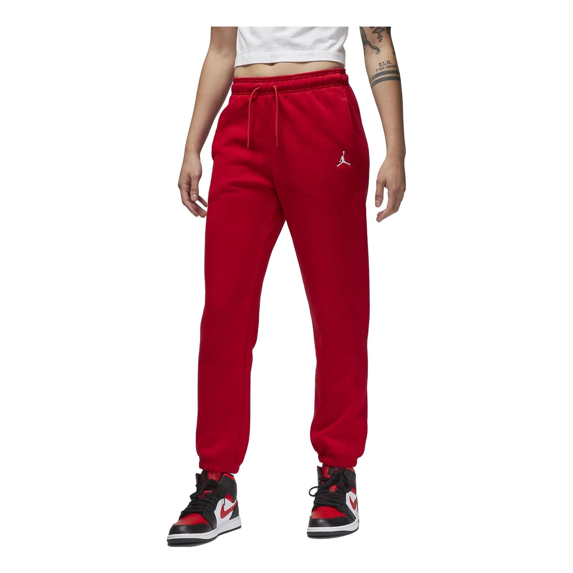 (WMNS) Air Jordan Brooklyn Sweatpants 'Red' FN4494-687