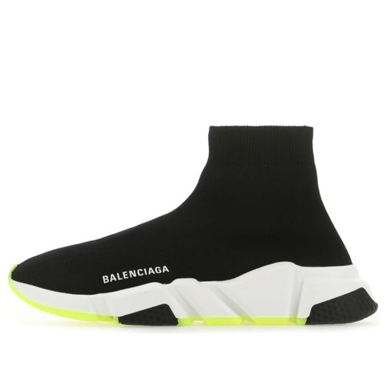 (WMNS) Balenciaga Speed Sneaker 'Black Neon Yellow' 587280W2DB91016