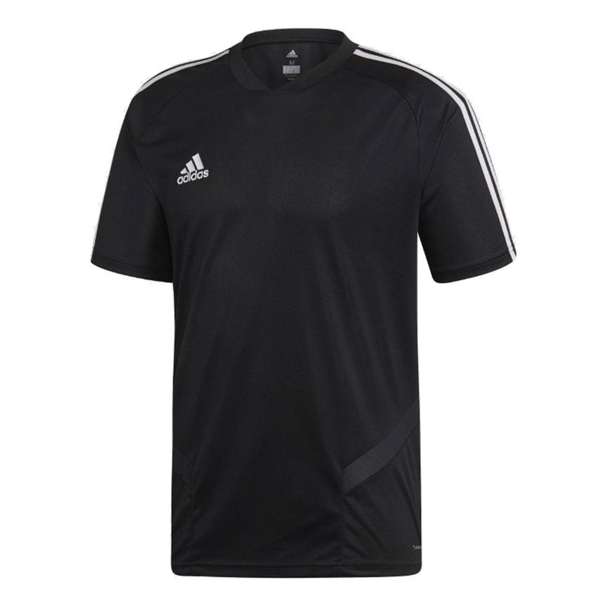 adidas Soccer/Football Sports Training Loose Breathable Short Sleeve Black DT5287