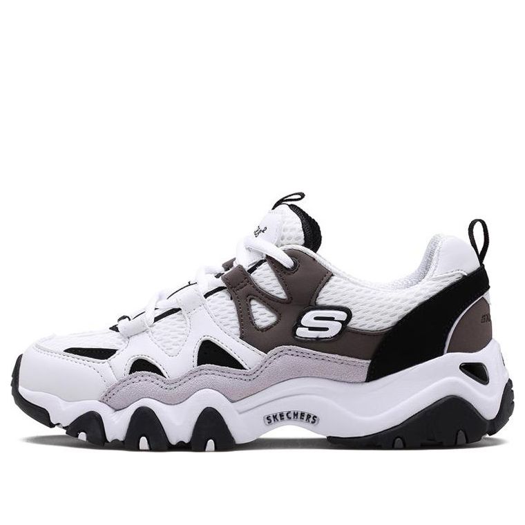 (WMNS) Skechers D'lites 2.0 'Black White Grey' 99999693-WBGY