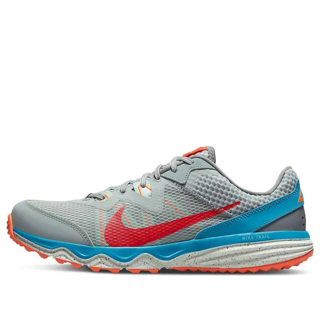 حذاء Nike Juniper Trail المقاوم للتآكل باللون الرمادي والأحمر CW3808-003