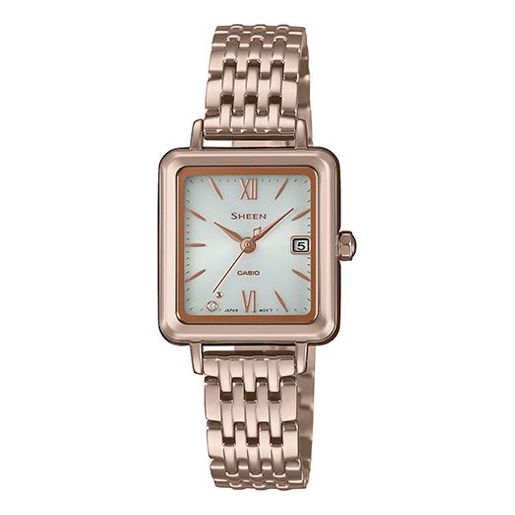 Casio Sheen Business Analog Watch 'Rose Gold White' SHS-D400CG-7APR-PERSON