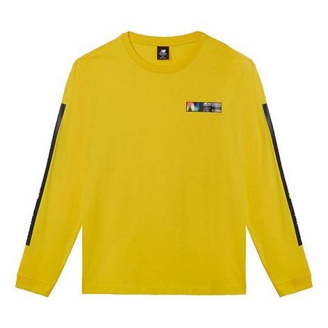 New Balance Crew-neck Casual All-match Sweater Pullover Men's Yellow AMT03528-ATY